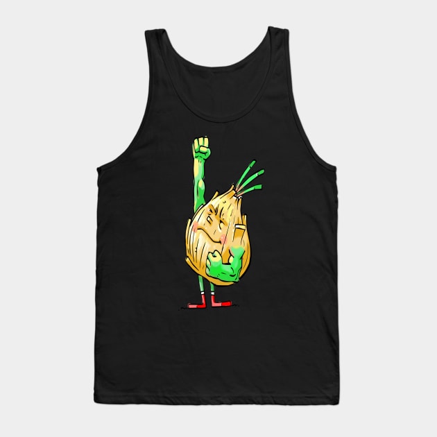 Foodietoon / Veggie Superheroes / Strong Onion Tank Top by ProjectX23